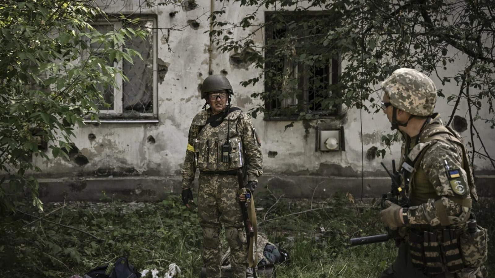 جنود أوكرانيون في مدينة ليسيتشانسك في دونباس في 30 مايو 2022 
