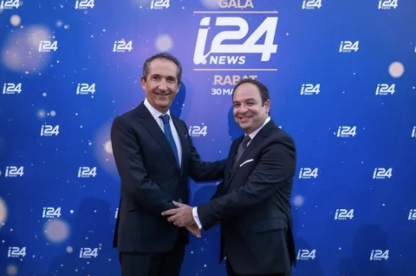 باتريك دراهي وفرانك ملول في حفل i24NEWS في الرباط(موقع i24NEWS)