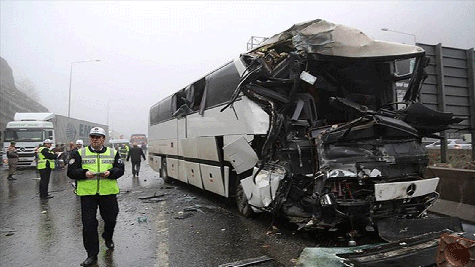 لقطة من موقع الحادث في غرب تركيا(الاناضول)
