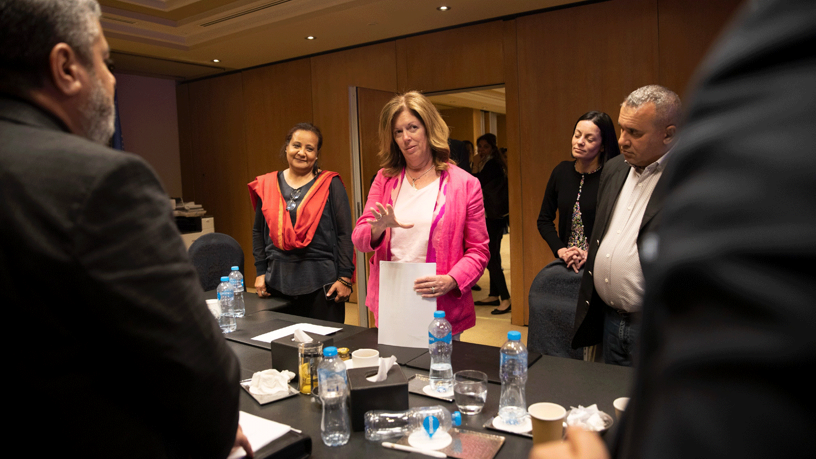 المستشارة الخاصة للأمين العام للأمم المتحدة بشأن ليبيا، ستيفاني وليامز خلال الاجتماع
