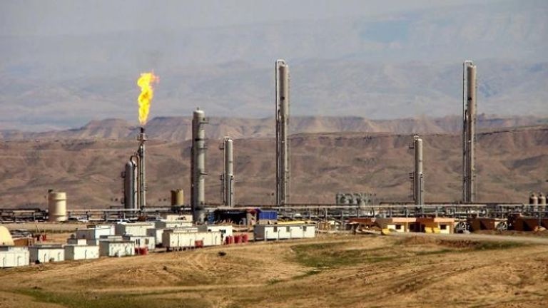 حقل لانتاج الغاز في اقليم كردستان العراق (تويتر)