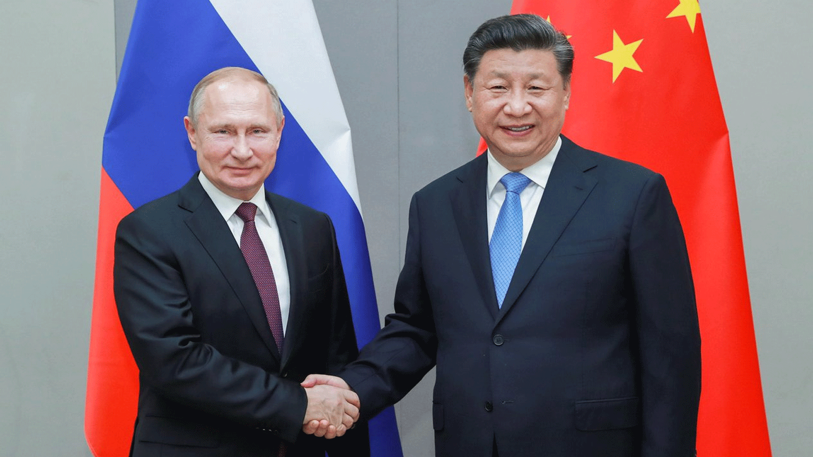 الرئيسان الصيني شي جينبينغ زالروسي فلاديمير بوتين