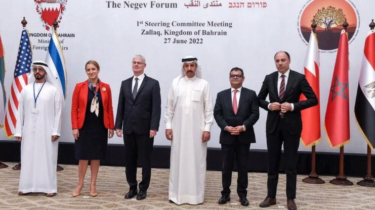 ممثلو دول التق=فاقيات أبراهام مجتمعون في البحرين في 27 يونيو 2022