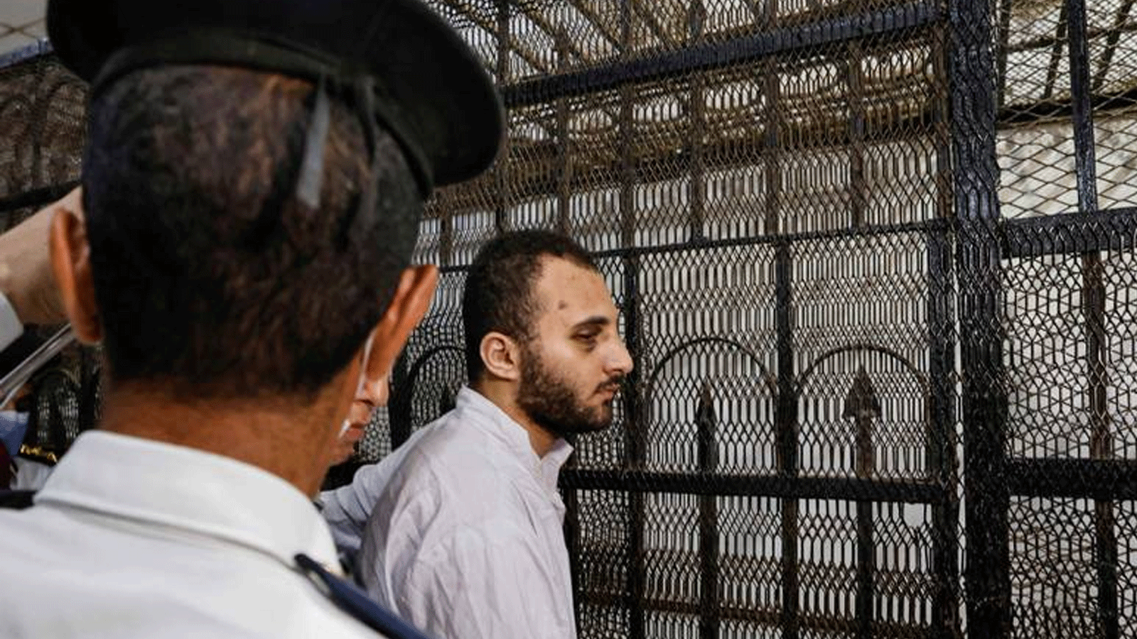 محمد عادل المحكوم عليه بالإعدام لقتله الطالبة نيرة أشرف في محكمة جنايات المنصورة