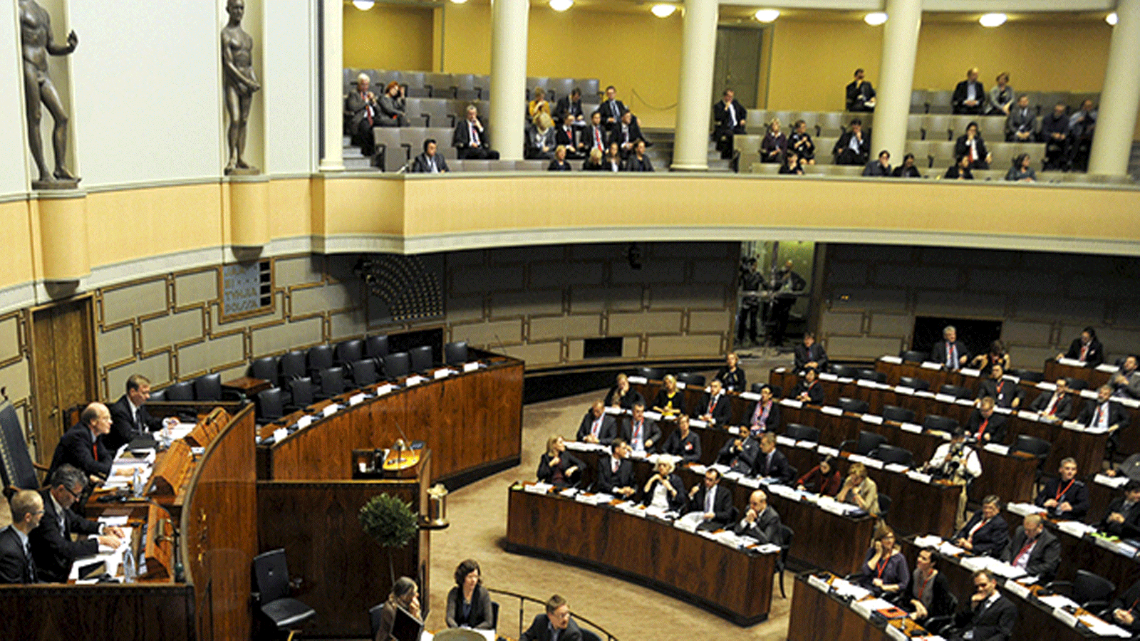 لقطة من اجتماع البرلمان الفنلندي