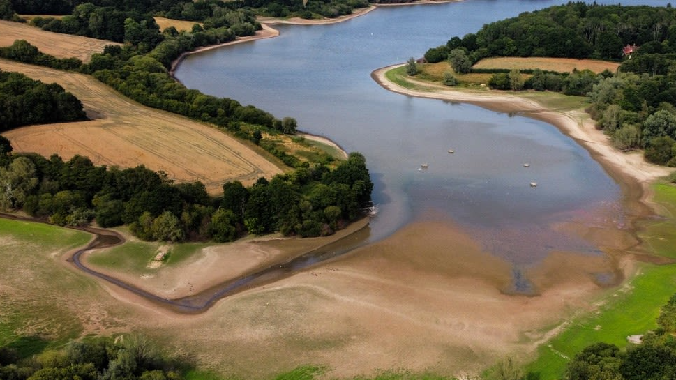 آثار الجفاف في منطقة كراولي بجنوب إنكلترا 