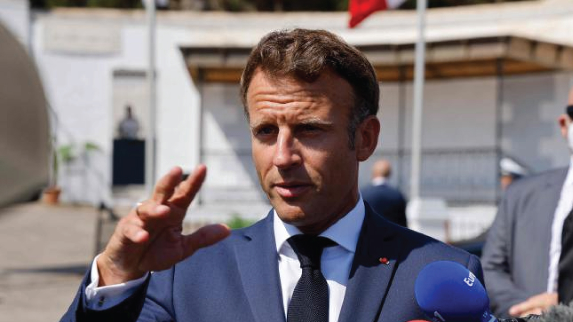 الرئيس الفرنسي إيمانويل ماكرون