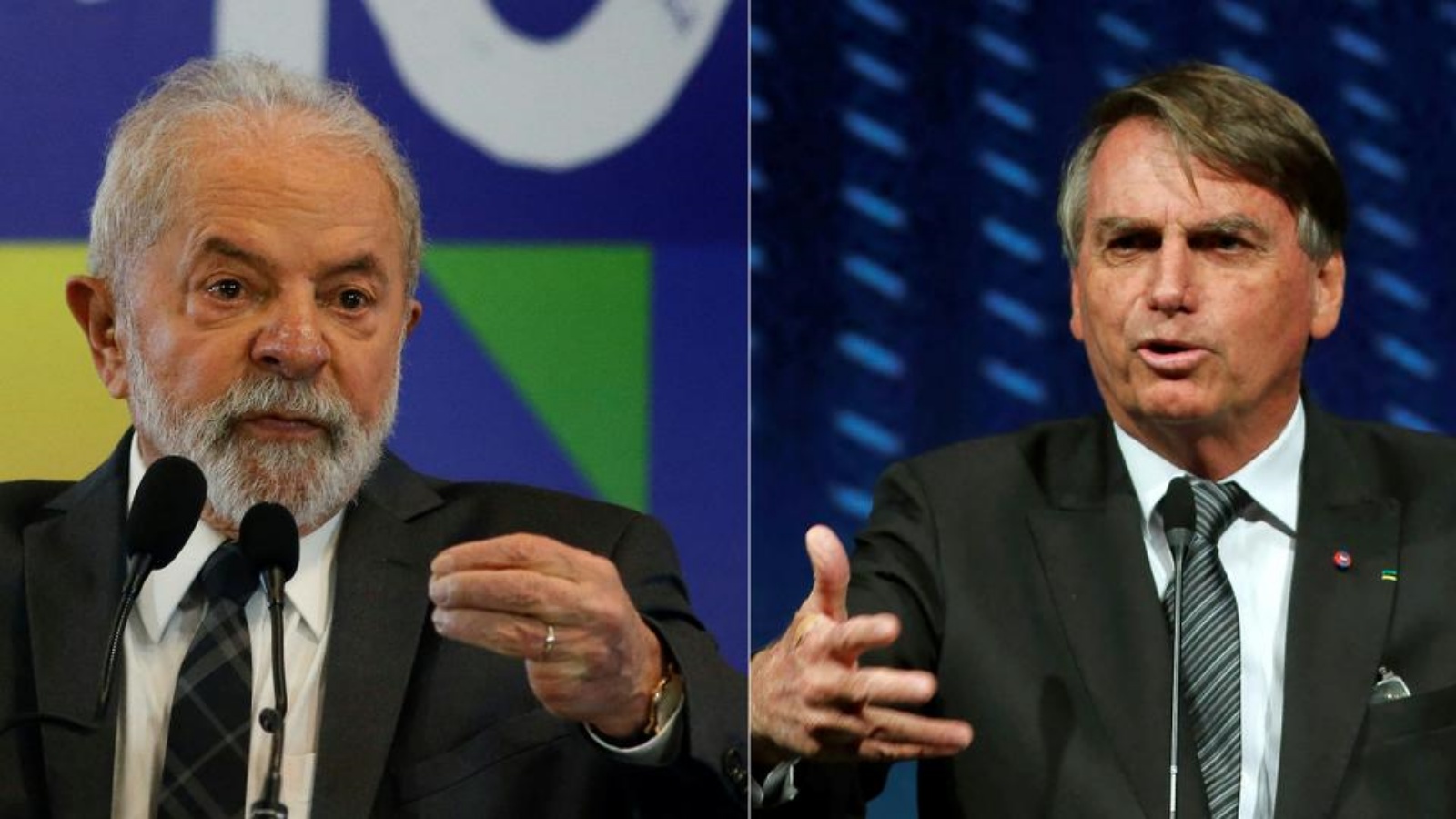 المرشحان الرئيسيان في البرازيل، جاير بولسونارو (يمين) ولويز إيناسيو لولا دا سيلفا