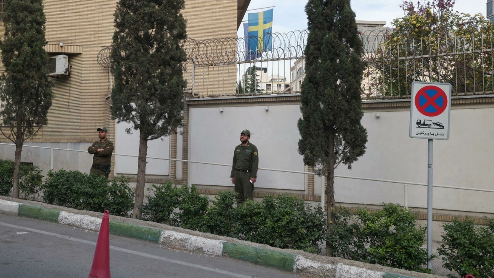 مقر سفارة السويد في طهران بتاريخ 18 أبريل 2022