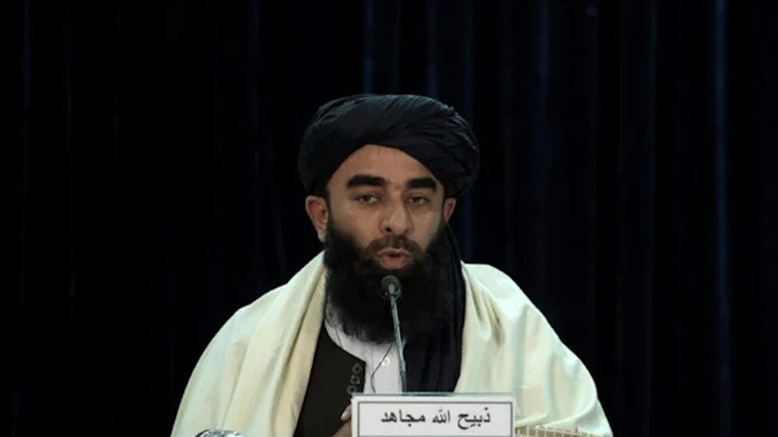  المتحدث باسم حكومة طالبان ذبيح الله مجاهد 