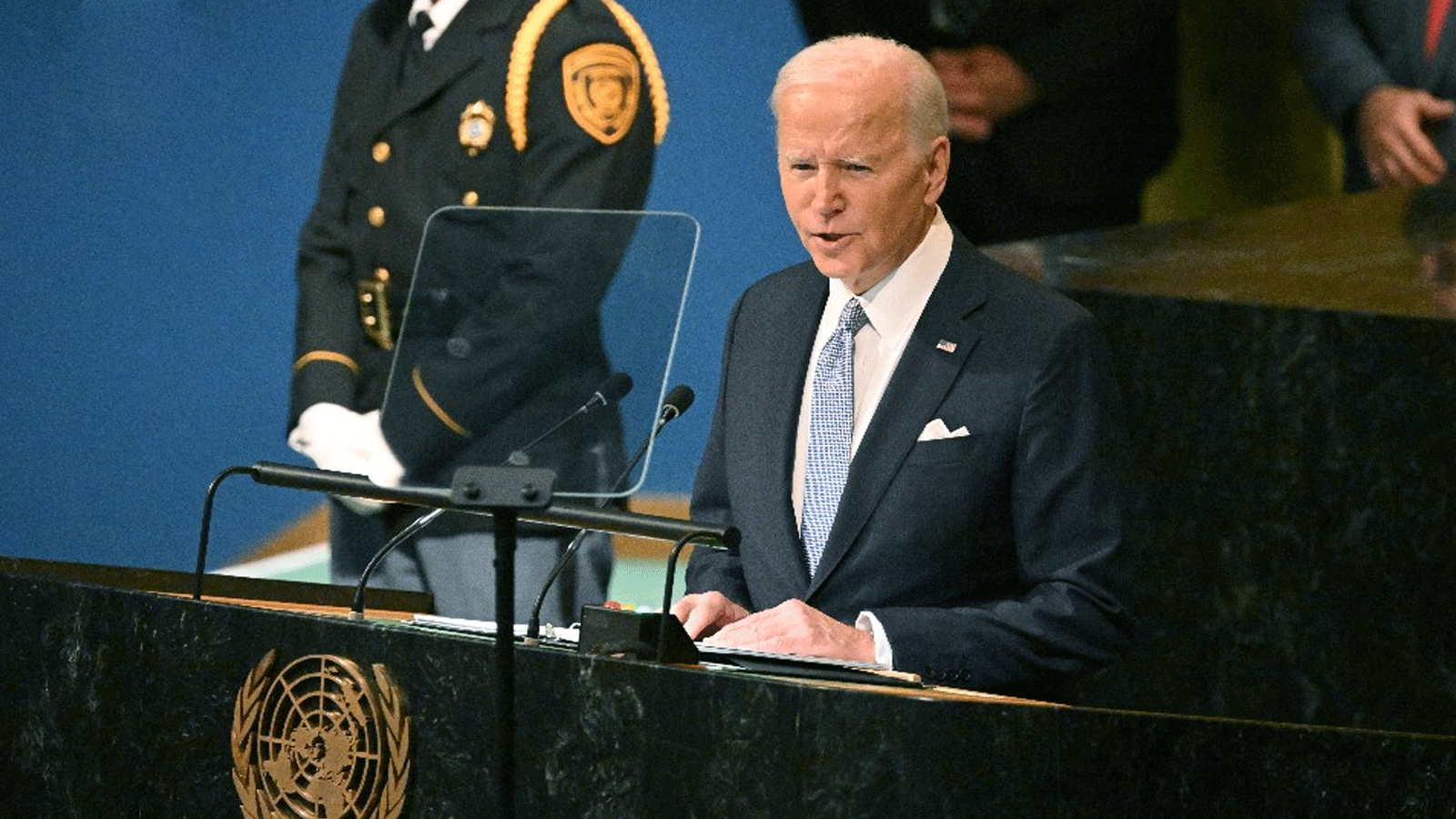 الرئيس الأميركي جو بايدن يتحدث في الجمعية العامة للأمم المتحدة