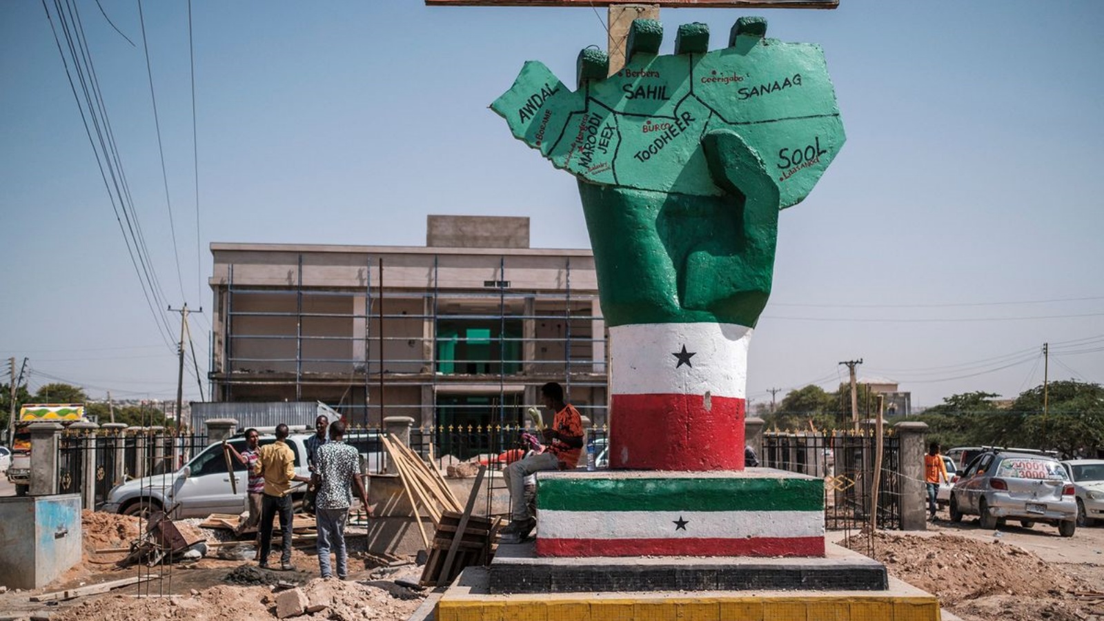 نصب الاستقلال في مدينة هرجيسا، أرض الصومال، في 19 سبتمبر 2022