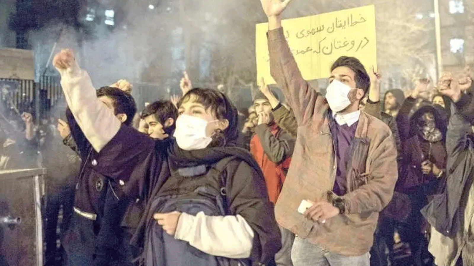 احتجاج طلابي في جامعة أمير كبير بطهران