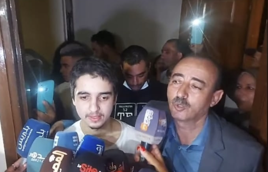 ابراهيم سعدون يتحدث للصحافة لدى وصوله الى المغرب