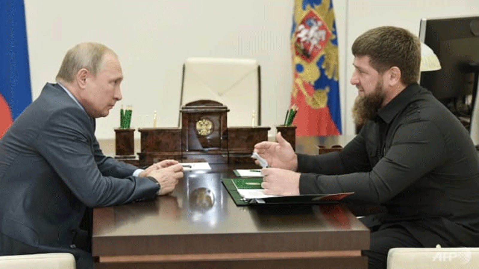 رئيس الشيشان رمضان قديروف يلتقي الرئيس الروسي فلاديمير بوتين