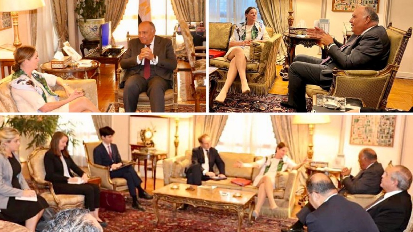 جانب من لقاءات وزيرة شؤون أفريقيا في القاهرة - صور من صفحة الوزيرة كيغان
