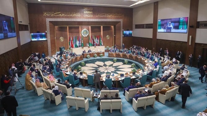 صورة من الأرشيف لأحد اجتماعات القمة عقدته جامعة الدول العربية