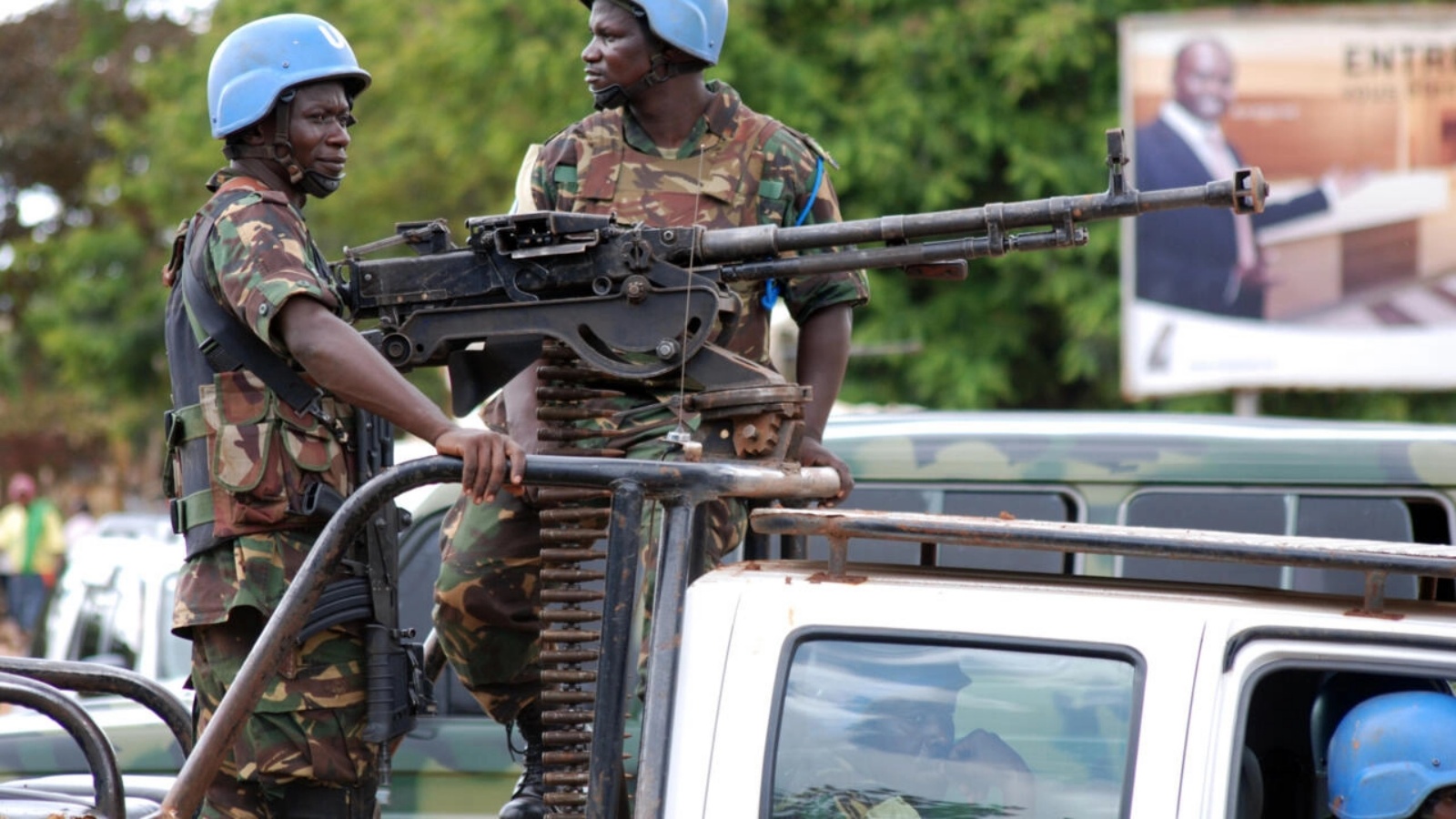 دورية للقبعات الزرق في بيني في شرق الكونغو الديموقراطية في 23 أكتوبر 2014