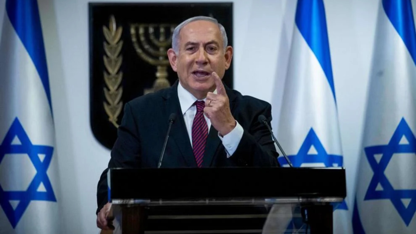 بنيامين نتنياهو يلقي خطابا في الكنيست (البرلمان الإسرائيلي) في القدس، 22 ديسمبر 2020