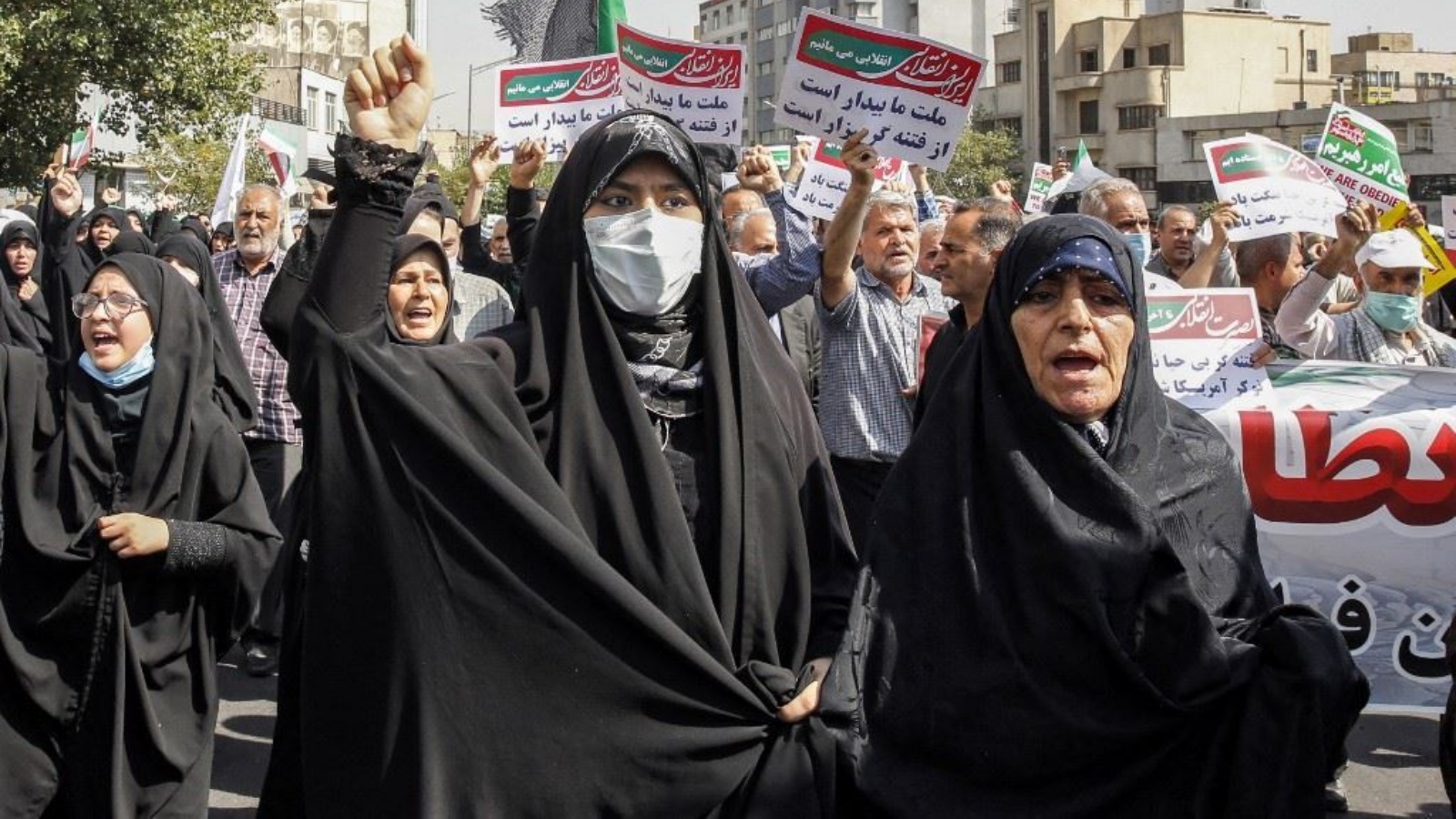 من الاحتجاجات في إيران 