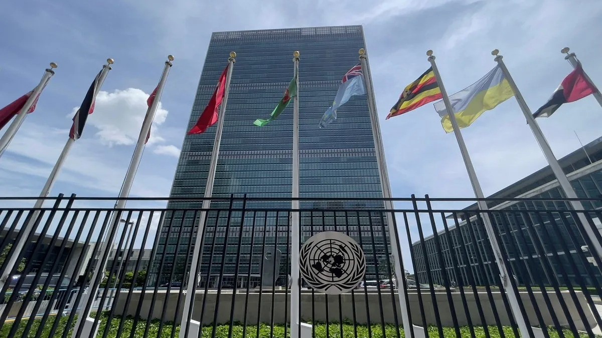 مبنى مقر الأمم المتحدة على الجانب الشرقي من مانهاتن، في مدينة نيويورك، في 8 يونيو 2021