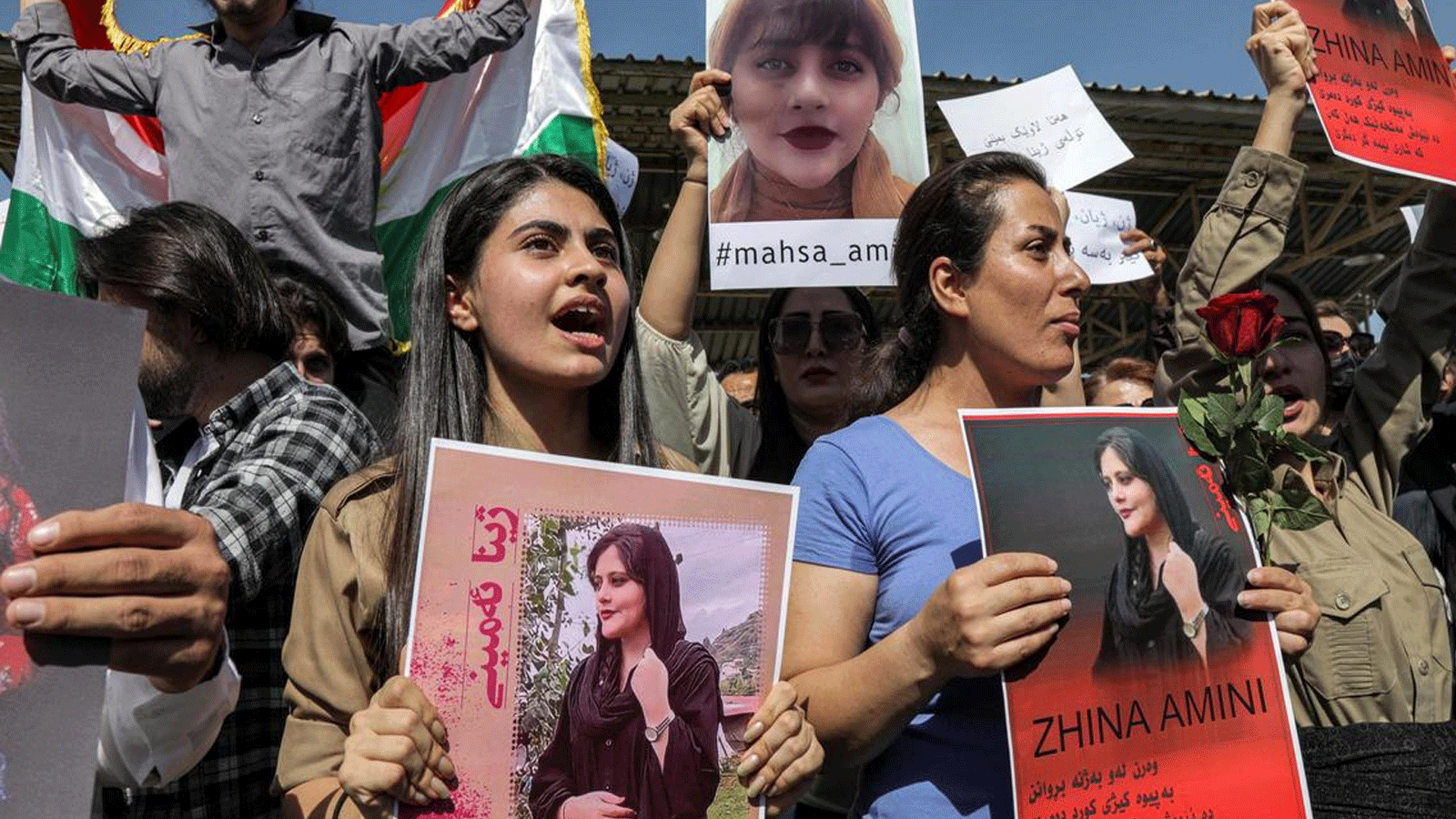 إيرانيون في العراق يحتجون على وفاة مهسا أميني