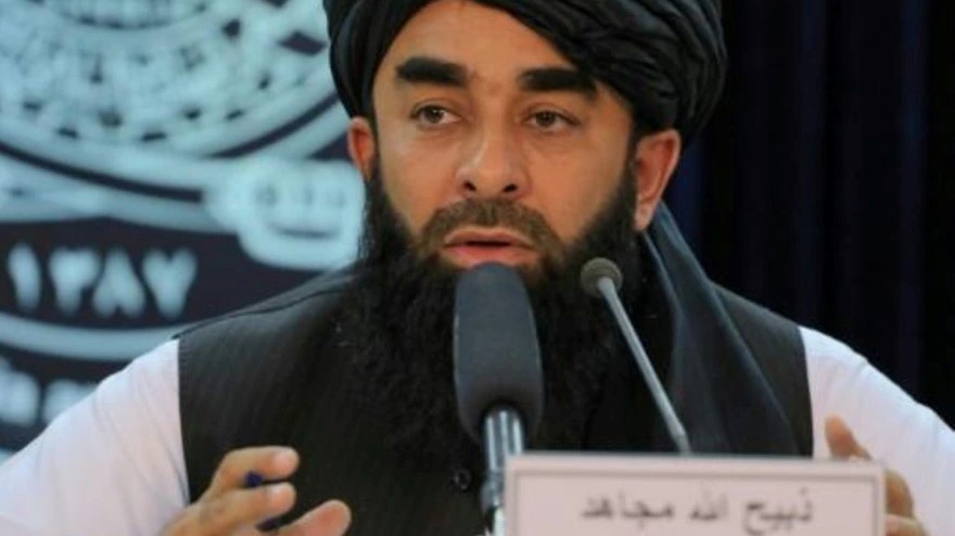 لناطق باسم طالبان ذبيح الله مجاهد في كابول في 5 تشرين الثاني/نوفمبر 2022