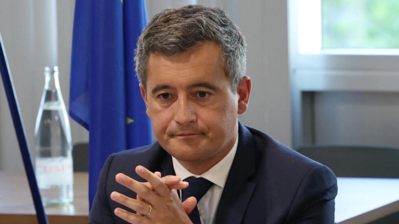 وزير الداخلية الفرنسي جيرالد دارمانان في مايو 2022