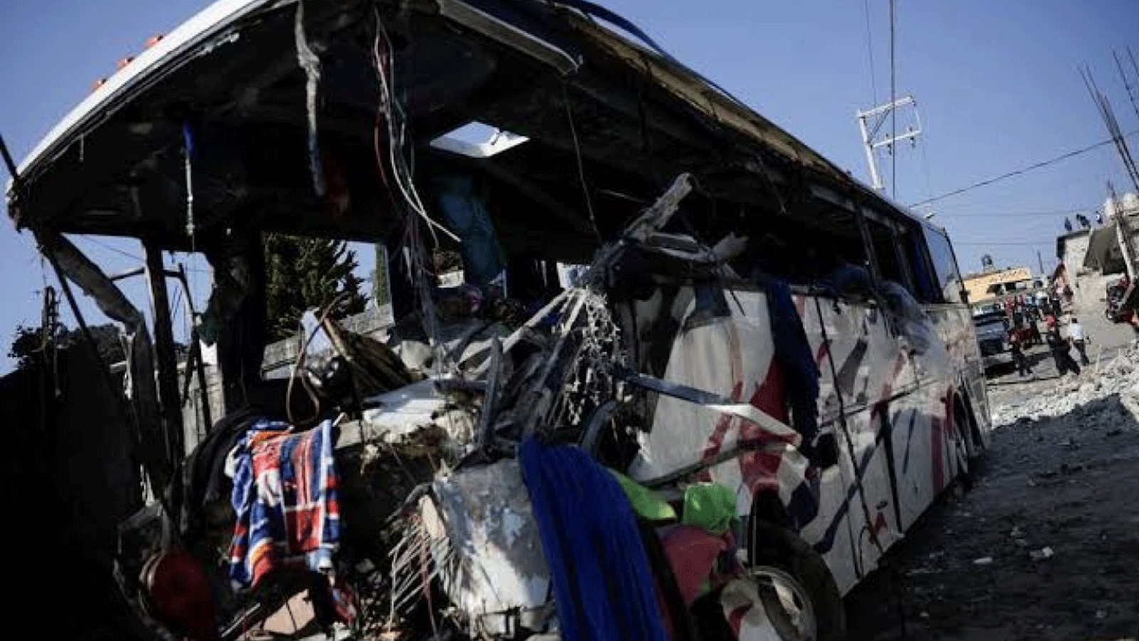صورة متداولة عبر السوشال ميديا لحادث حافلة في المكسيك