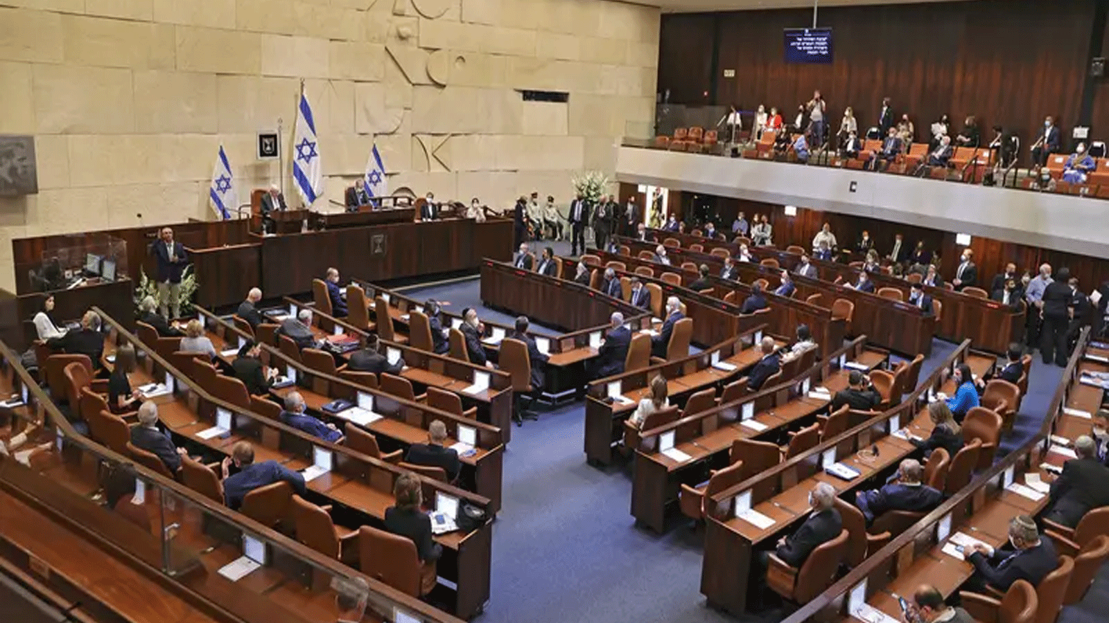 صورة أرشيفية من مراسم أداء اليمين للكنيست (البرلمان) الإسرائيلي في القدس 