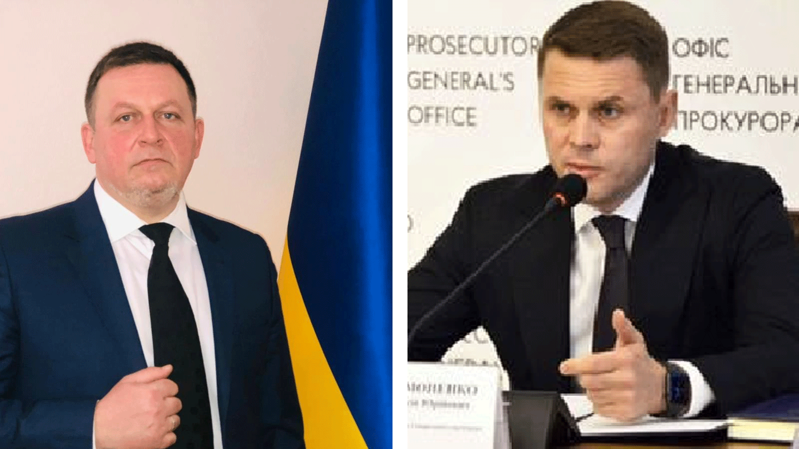 نائب وزير الدفاع فياتشيسلاف شابوفالوف ونائب المدعي العام أوليكسي سيمونينكو