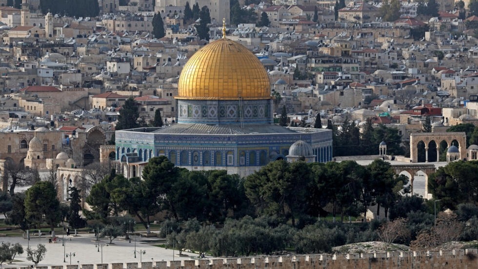 صورة للمسجد الأقصى في القدس في 28 كانون الثاني/يناير 2023