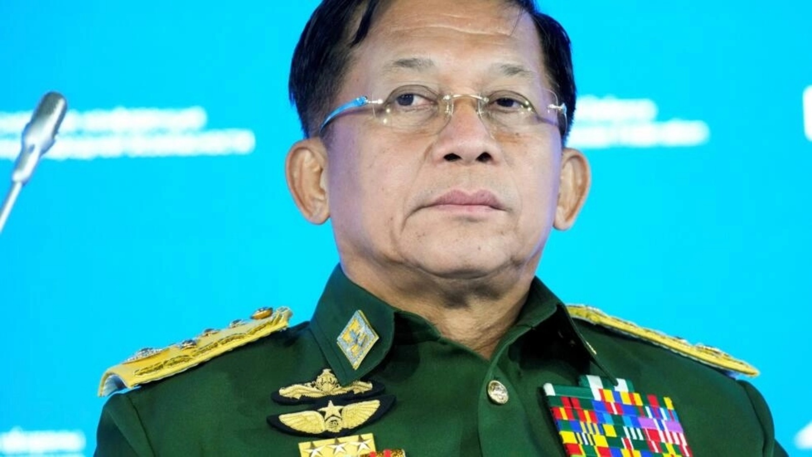 الجنرال البورمي مين أونغ هلاينغ في موسكو في 23 يونيو 2021 