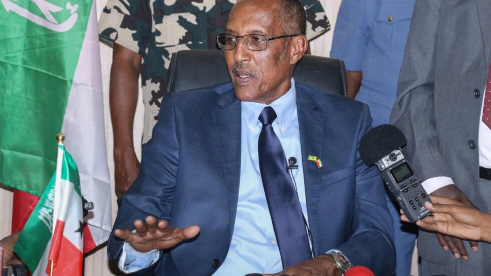 رئيس ارض الصومال موسى بيهي في هرجيسا في 21 نوفمبر 2017