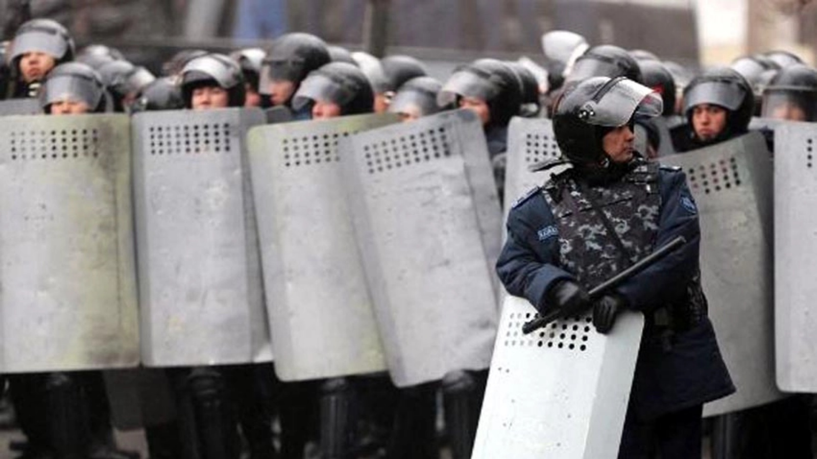 عناصر من الشرطة الكازاخستانية (توضيحية)