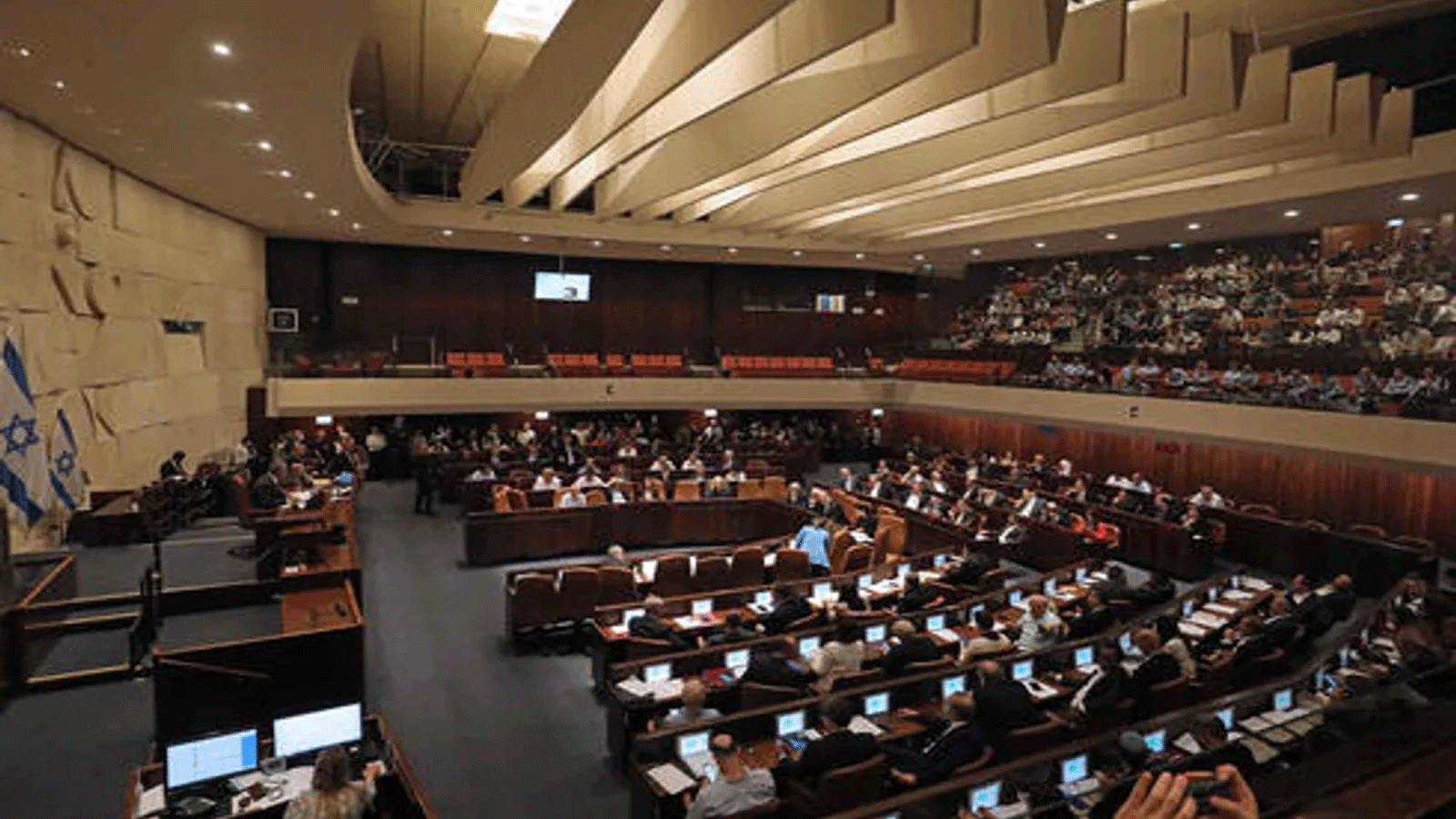 لقطة أرشيفية من إحدى جلسات البرلمان الإسرائيلي