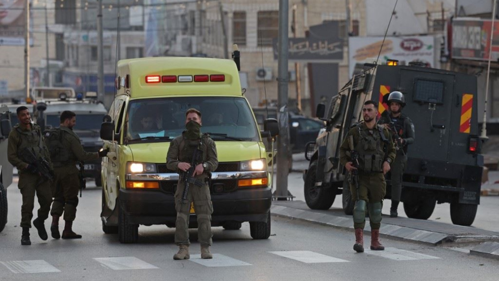 قوات الأمن الإسرائيلية في بلدة حوارة