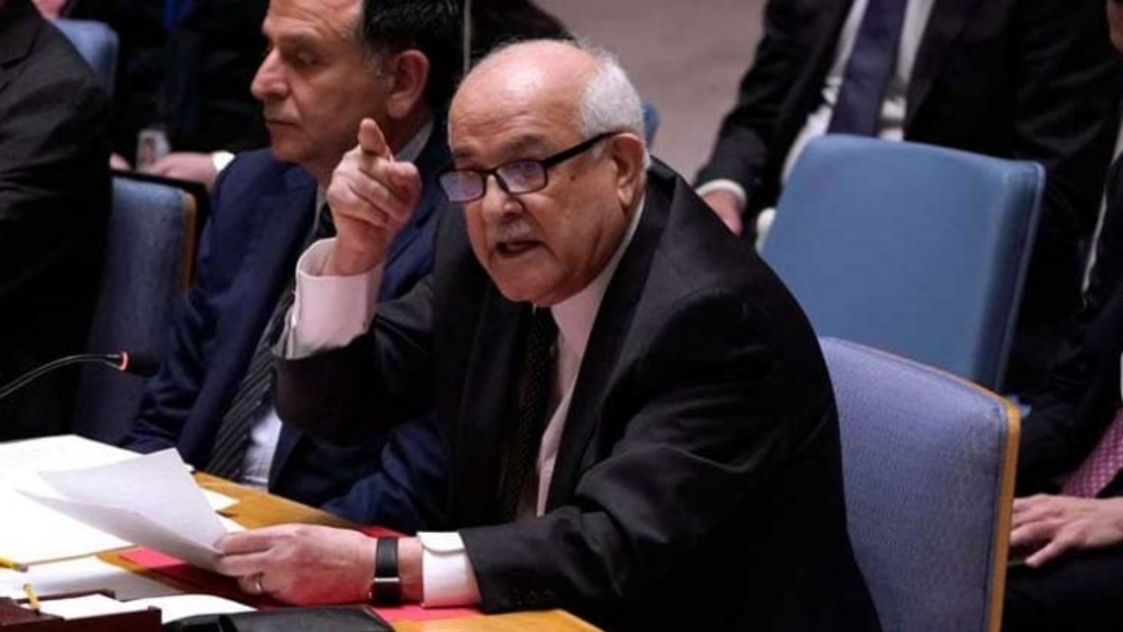 لسفير الفلسطيني في الأمم المتّحدة رياض منصور 