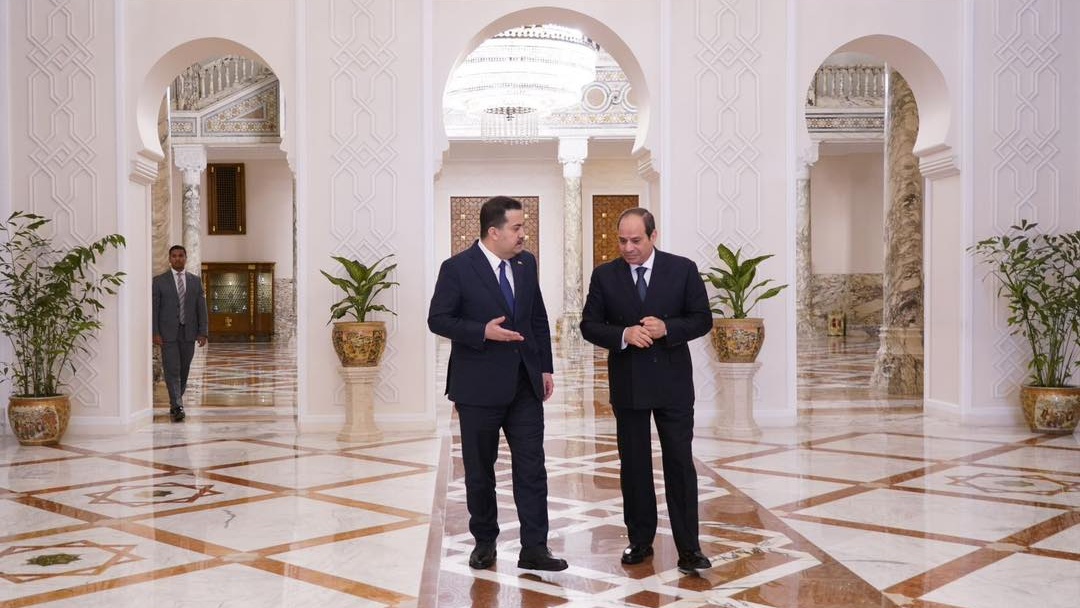 السوداني ملتقيا في القاهرة الاحد 5 مارس 2023 مع الرئيس المصري عبد الفتاح السيسي (مكتبه)
