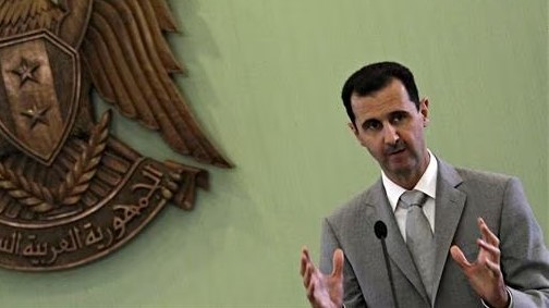 رئيس النظام السوري بشار الأسد في أول أيام الحرب السورية