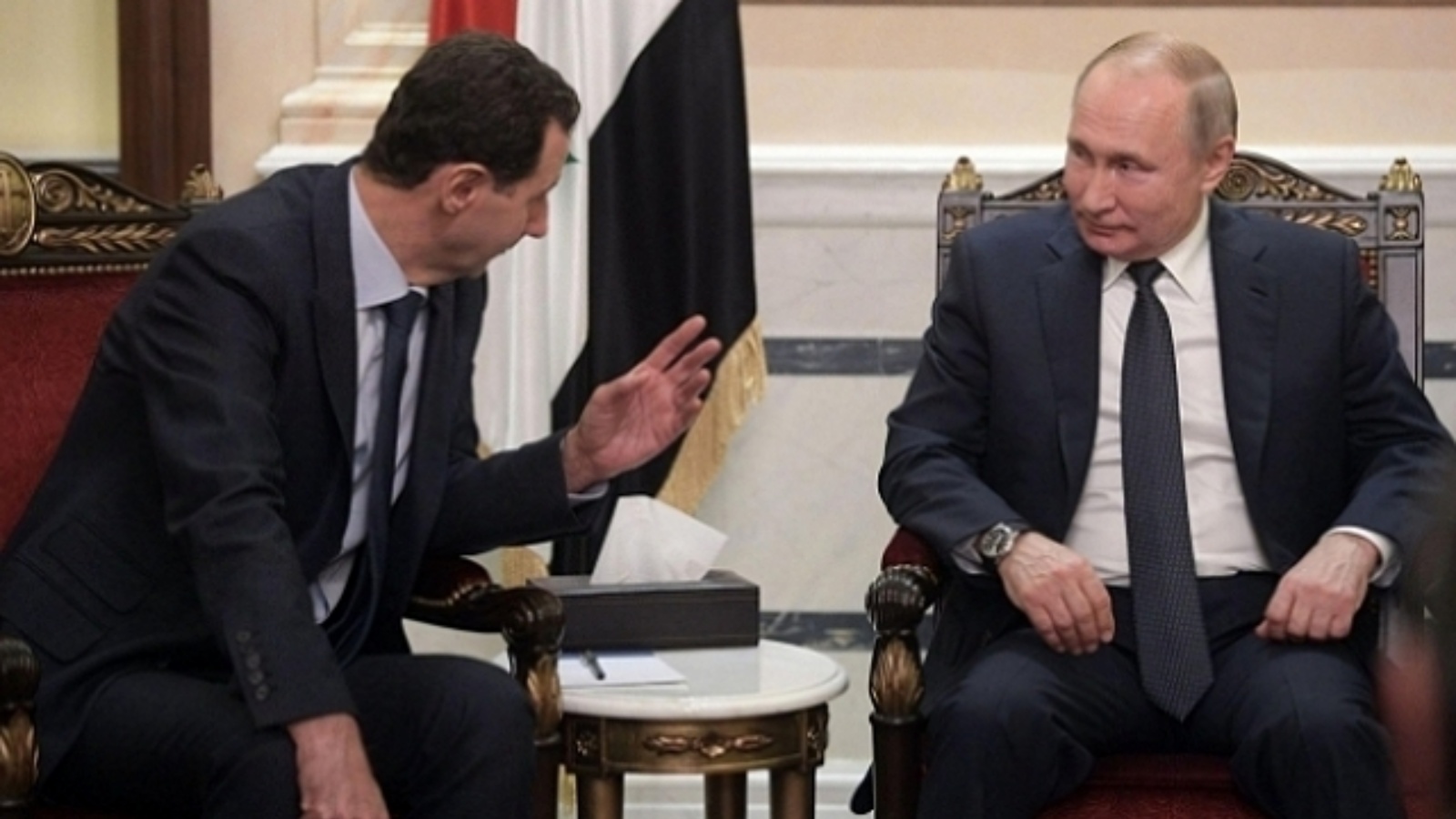 بوتين والأسد في دمشق، عام 2020 