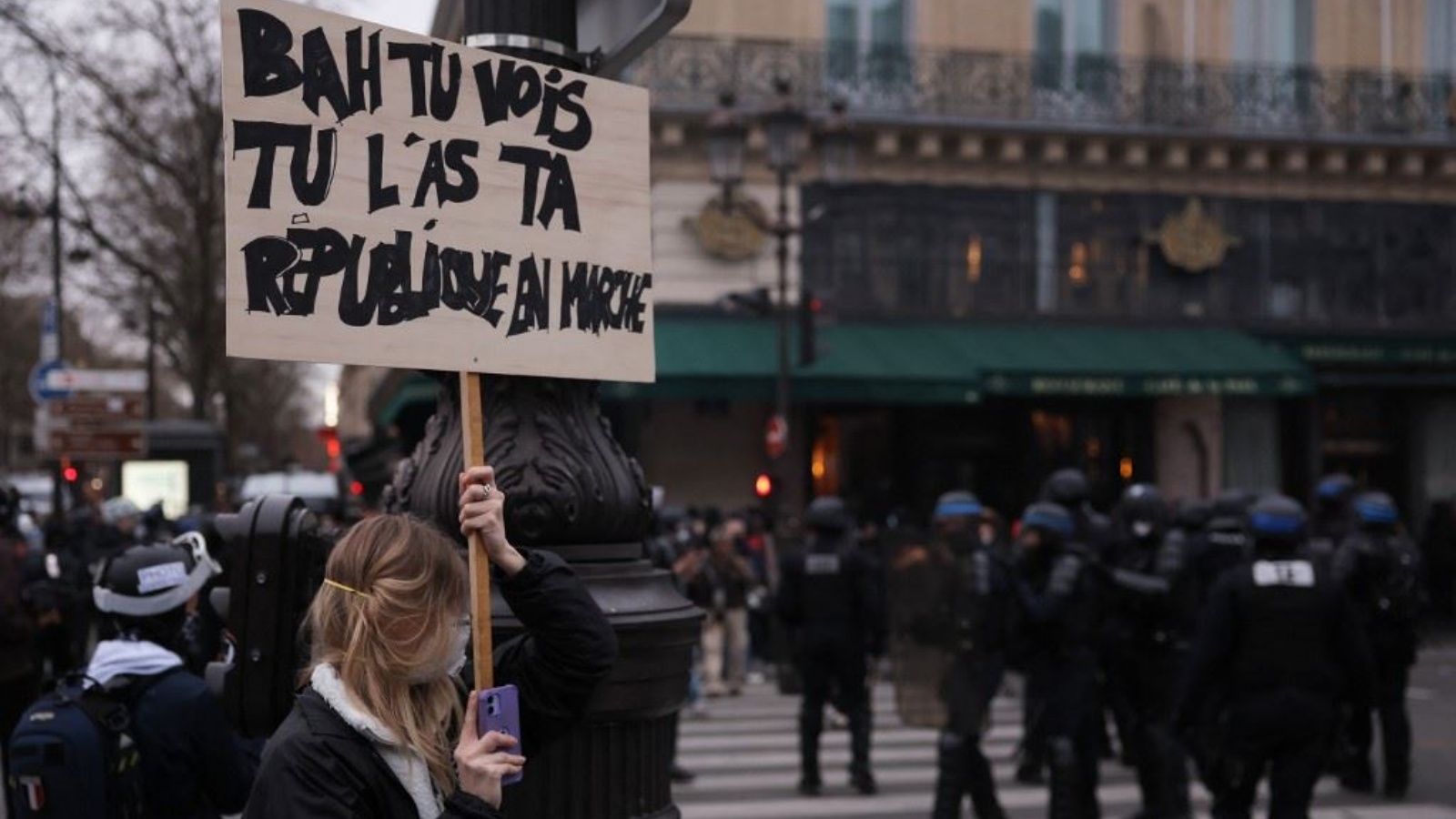 من الاحتجاجات الفرنسية 