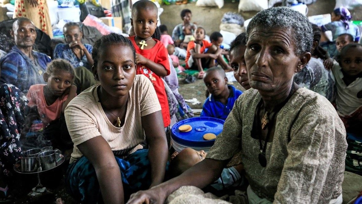 لاجئون إثيوبيون من جماعة 