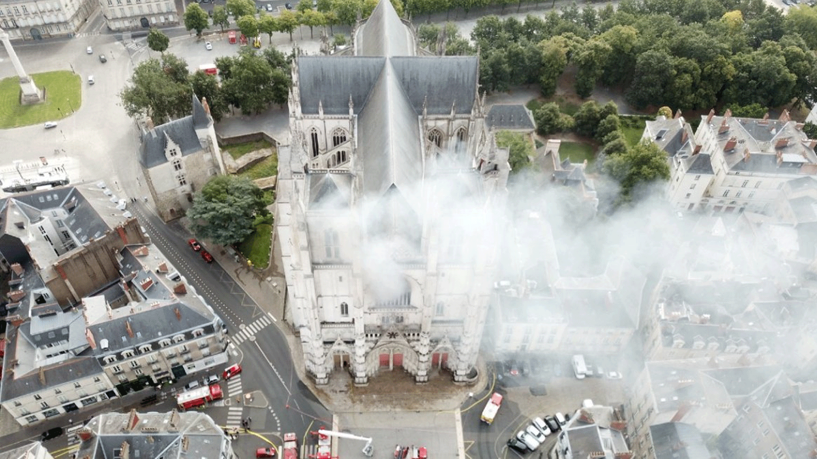 حريق كاتدرائية نانت في 18 تموز\ يوليو 2020 كان من الممكن أن يتسبب في أضرار تزيد عن 24 مليون يورو