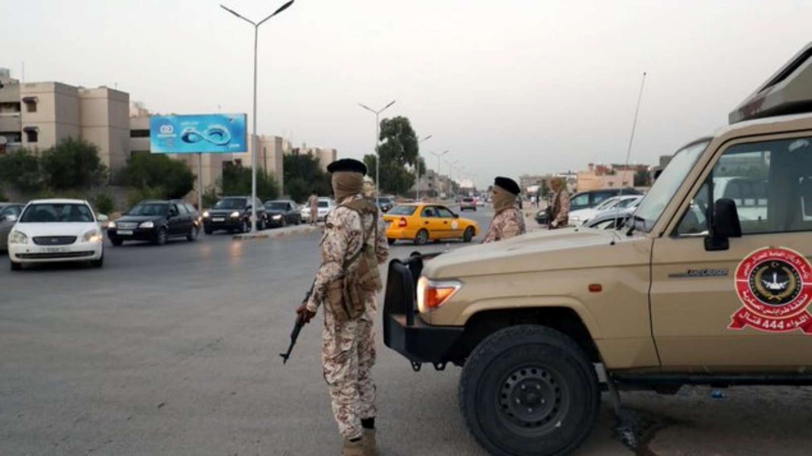 عناصر من قوات طرابلس العسكرية (من صفحة حنان صلاح الرسمية في تويتر)