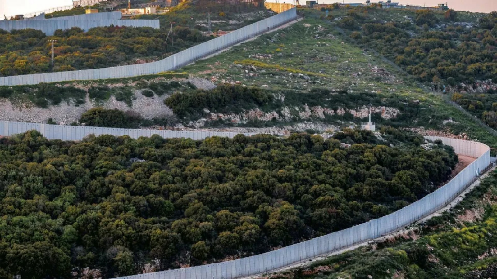 الجدار الفاصل عند الحدود اللبنانية الفلسطينية، جنوب لبنان