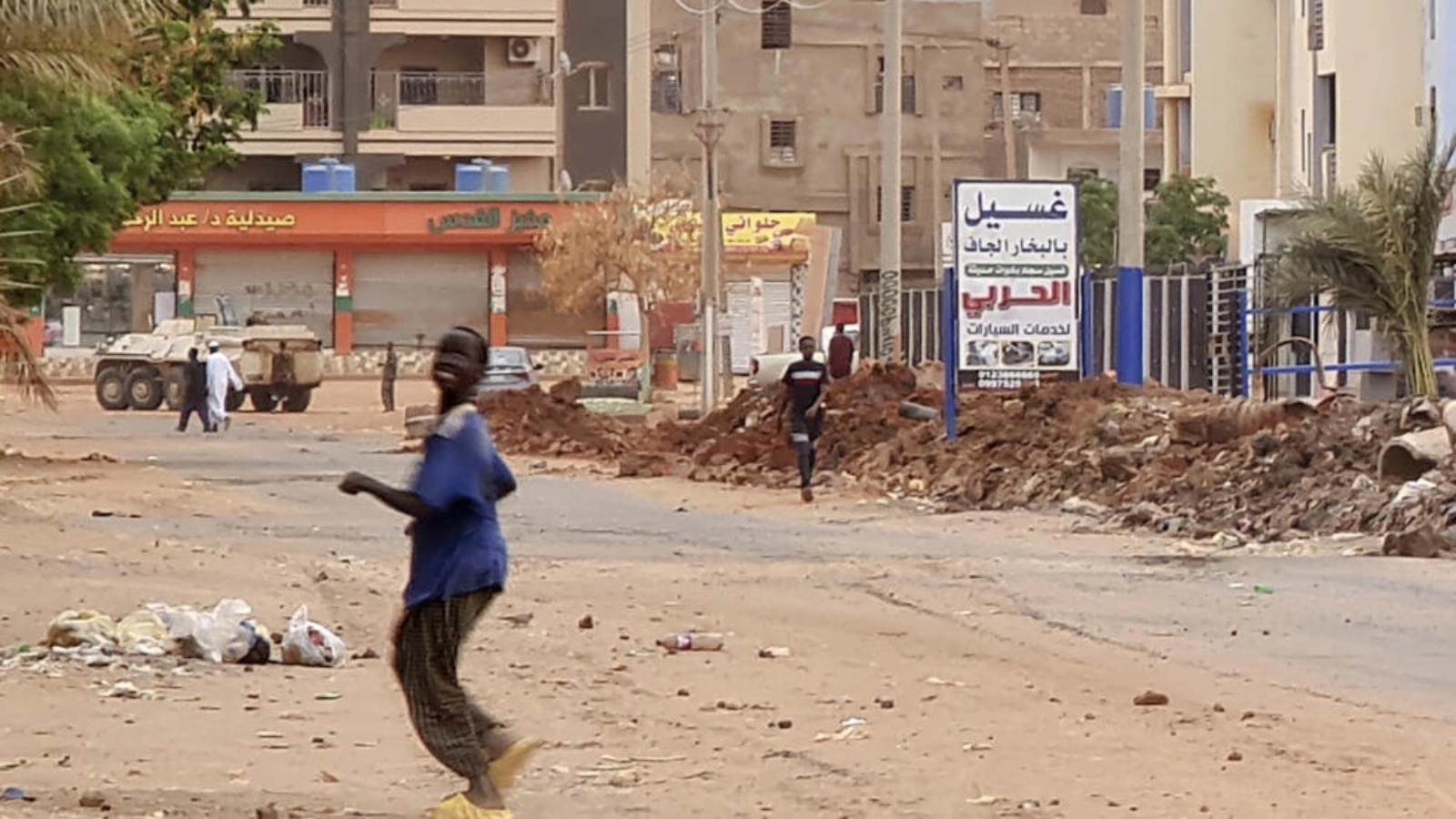 من أحد شوارع الخرطوم في 27 أبريل 2023