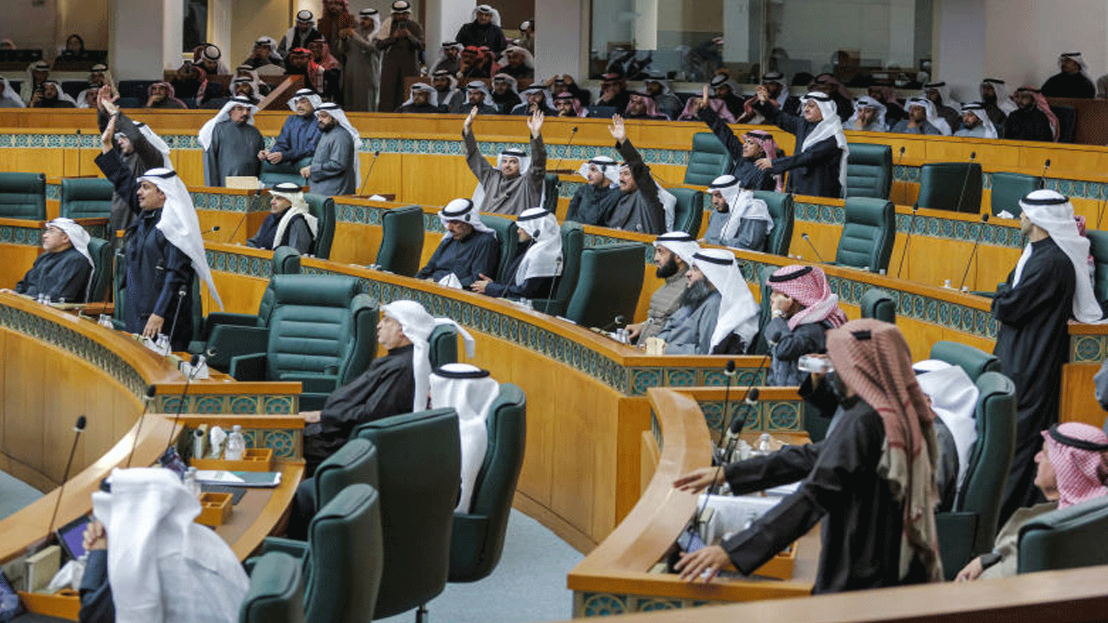 صورة أرشيفية من إحدى جلسات النواب في مجلس الأمة الكويتي. مدينة الكويت، 10 كانون الثاني\ يناير 2023