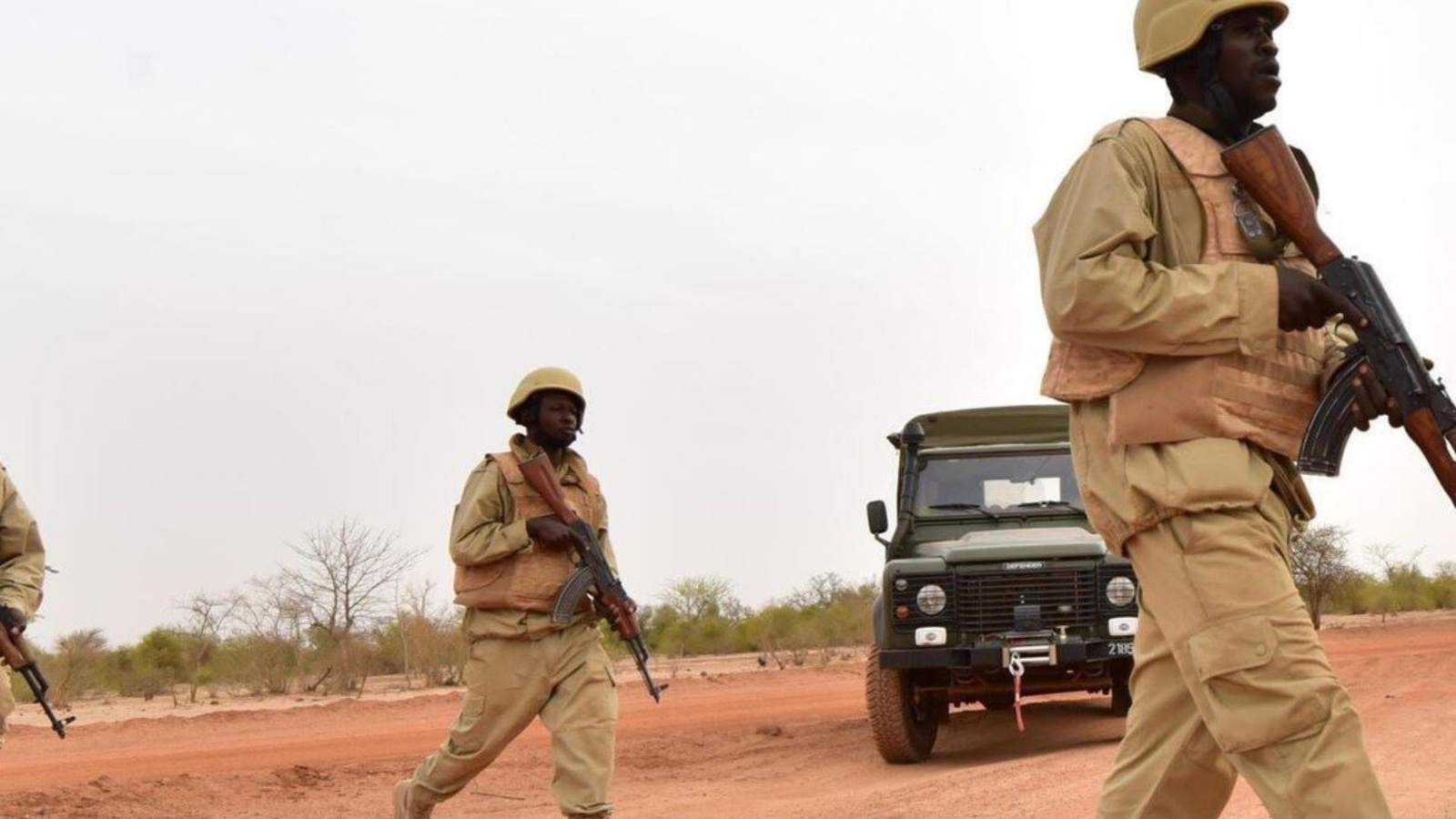جنود من بوركينا فاسو خلال تدريب في معسكر عسكري، في أبريل 2018