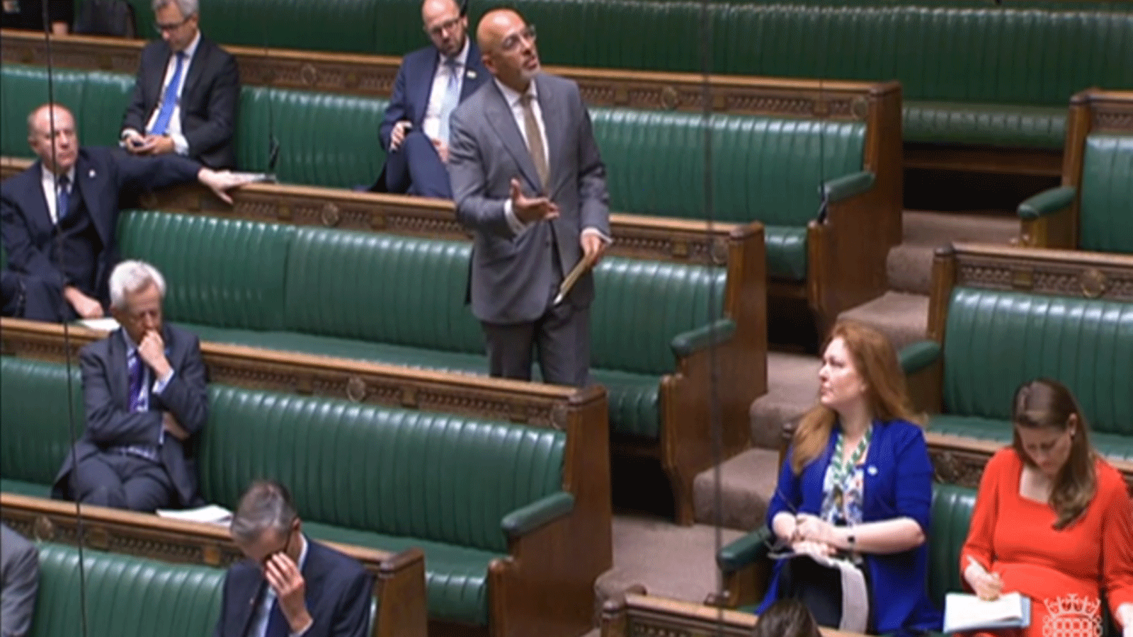 ناظم الزهاوي متحدثًا الخميس تحت قبة مجلس العموم